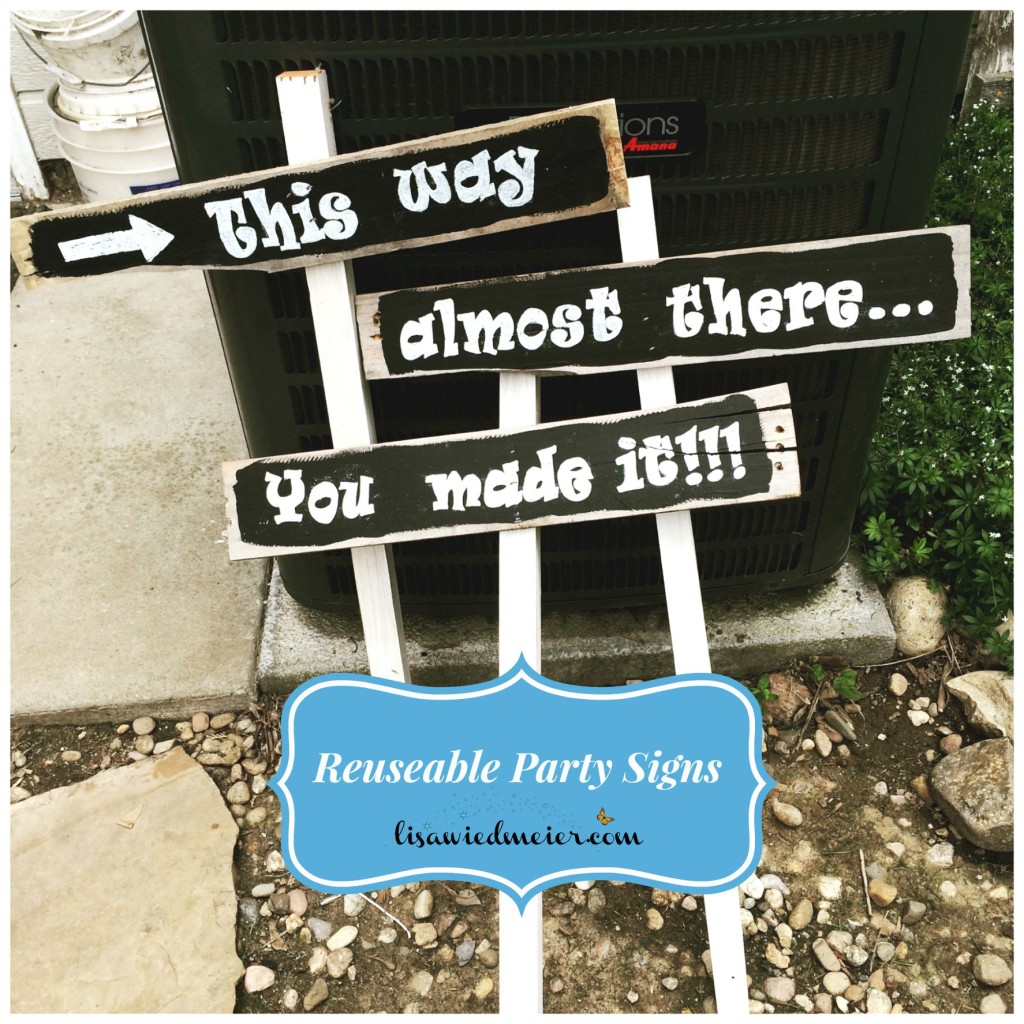 reuseable party signs